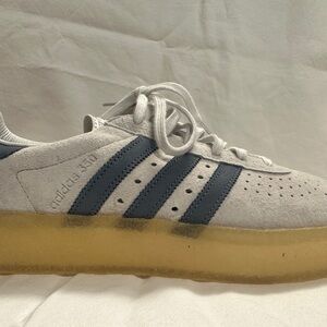 Adidas Men's Gray and Navy Sneakers